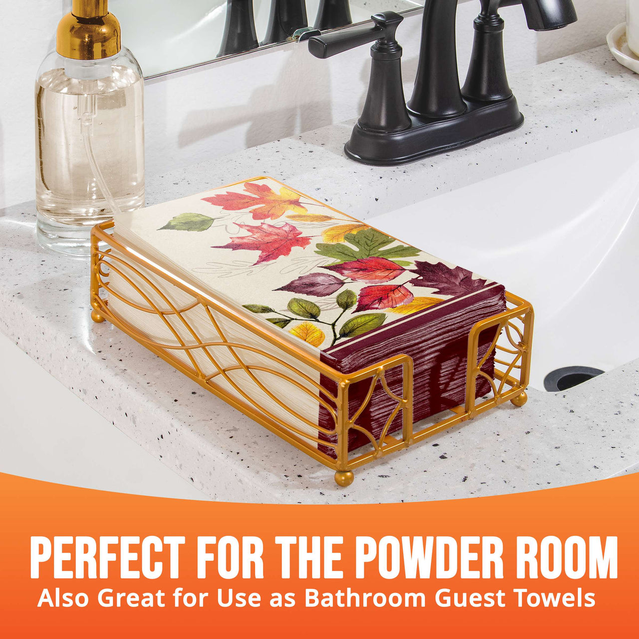 Falling Foliage Guest Towels (16/Pkg)