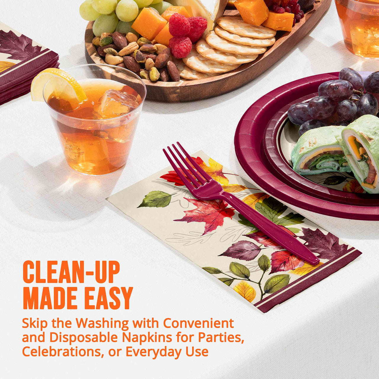 Falling Foliage Guest Towels (16/Pkg)
