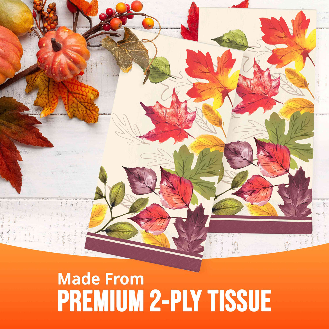 Falling Foliage Guest Towels (16/Pkg)