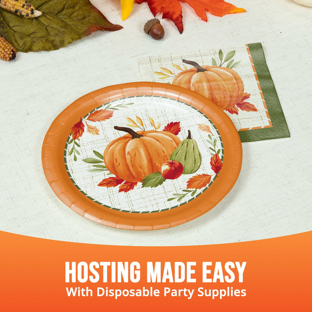 Autumn Orchard Luncheon Plates 7" (8/Pkg)