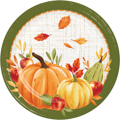 Autumn Orchard Dinner Plates 9"