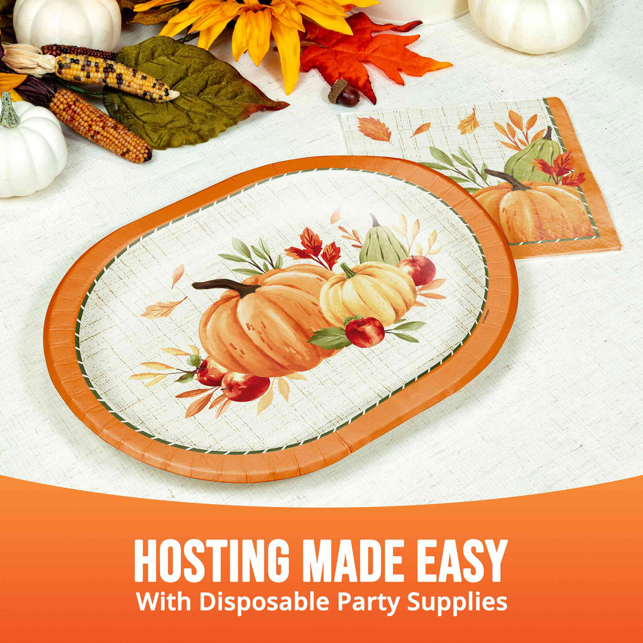 Autumn Orchard Oval Platters 12" (8/Pkg)