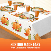 Autumn Orchard Plastic Tablecover 54