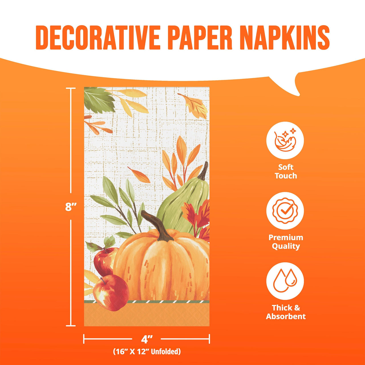 Autumn Orchard Guest Towels (16/Pkg)