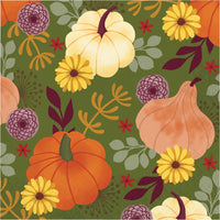 Petals and Pumpkins Luncheon Napkins