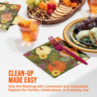 Petals and Pumpkins Luncheon Napkins (16/Pkg)