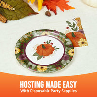 Petals and Pumpkins Luncheon Plates 7