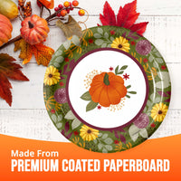 Petals and Pumpkins Luncheon Plates 7
