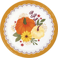 Petals and Pumpkins Dinner Plates 9