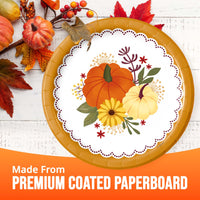 Petals and Pumpkins Dinner Plates 9