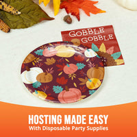 Turkey Treat Gobble Beverage Napkins (16/Pkg)