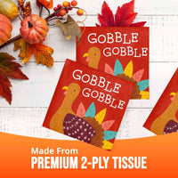 Turkey Treat Gobble Beverage Napkins (16/Pkg)