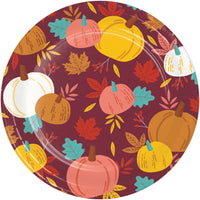 Turkey Treat Pumpkin Toss Luncheon Plates 7