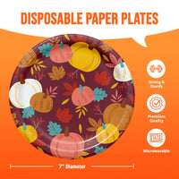 Turkey Treat Pumpkin Toss Luncheon Plates 7