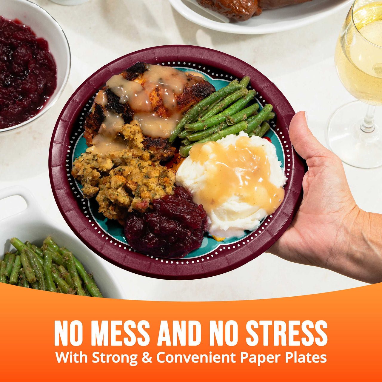 Turkey Treat Dinner Plates 9" (8/Pkg)