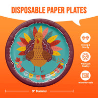 Turkey Treat Dinner Plates 9