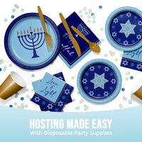 Hanukkah Lights Beverage Napkins (16/Pkg)
