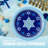 Hanukkah Lights Luncheon Plates 7