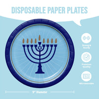 Hanukkah Lights Dinner Plates 9