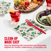Holly Haven Luncheon Napkins (16/Pkg)