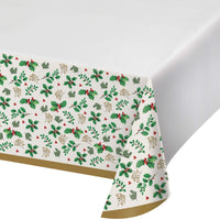 Holly Haven Plastic Tablecover 54