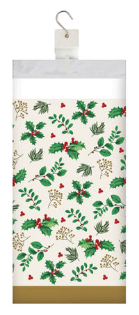 Holly Haven Plastic Tablecover 54