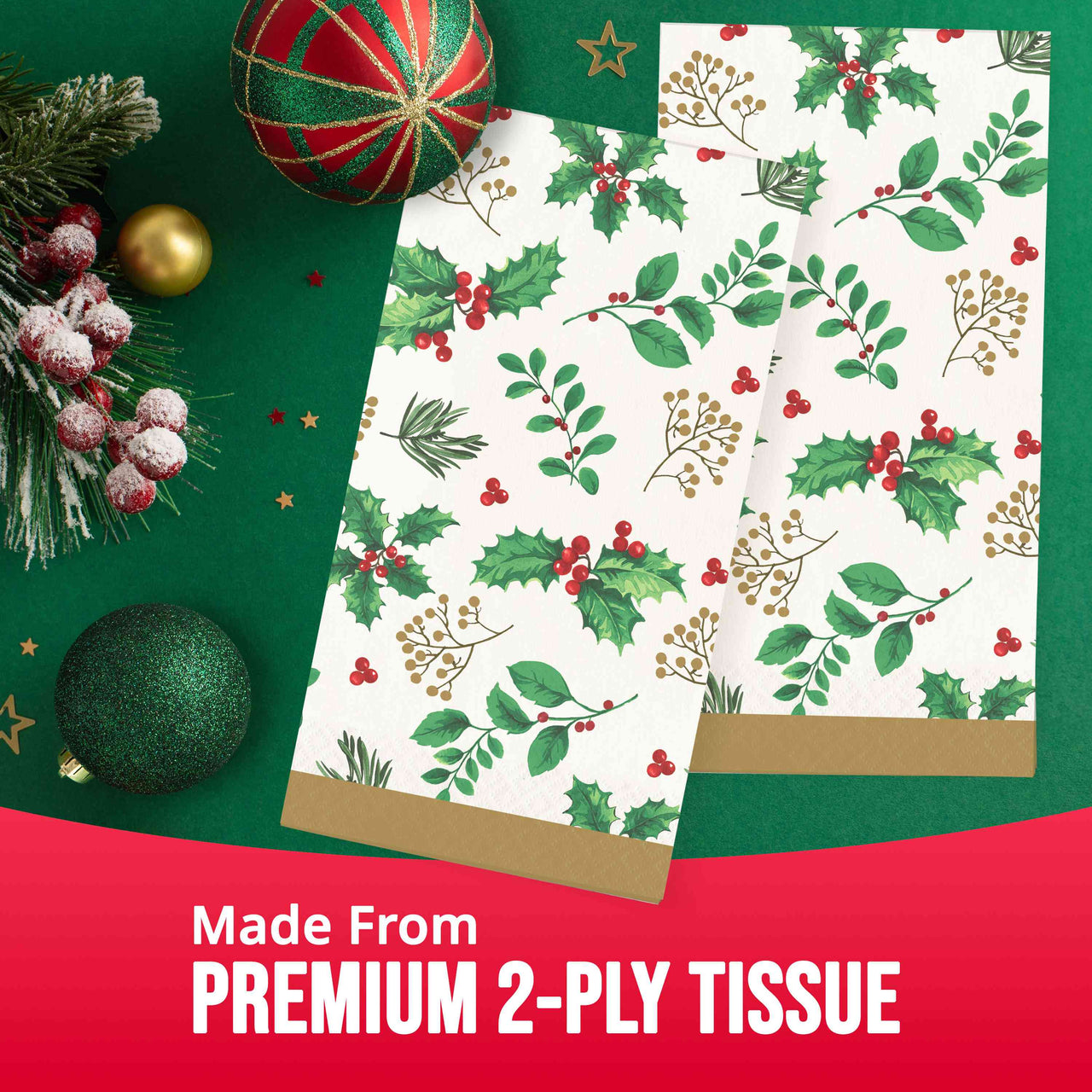 Holly Haven Guest Towels (16/Pkg)