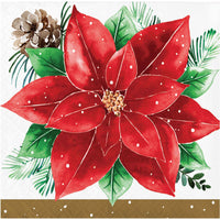 Christmas Blossom Beverage Napkins