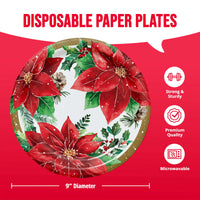 Christmas Blossom Dinner Plates 9