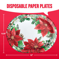 Christmas Blossom Oval Platters 12