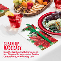 Christmas Blossom Guest Towels (16/Pkg)