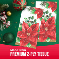 Christmas Blossom Guest Towels (16/Pkg)
