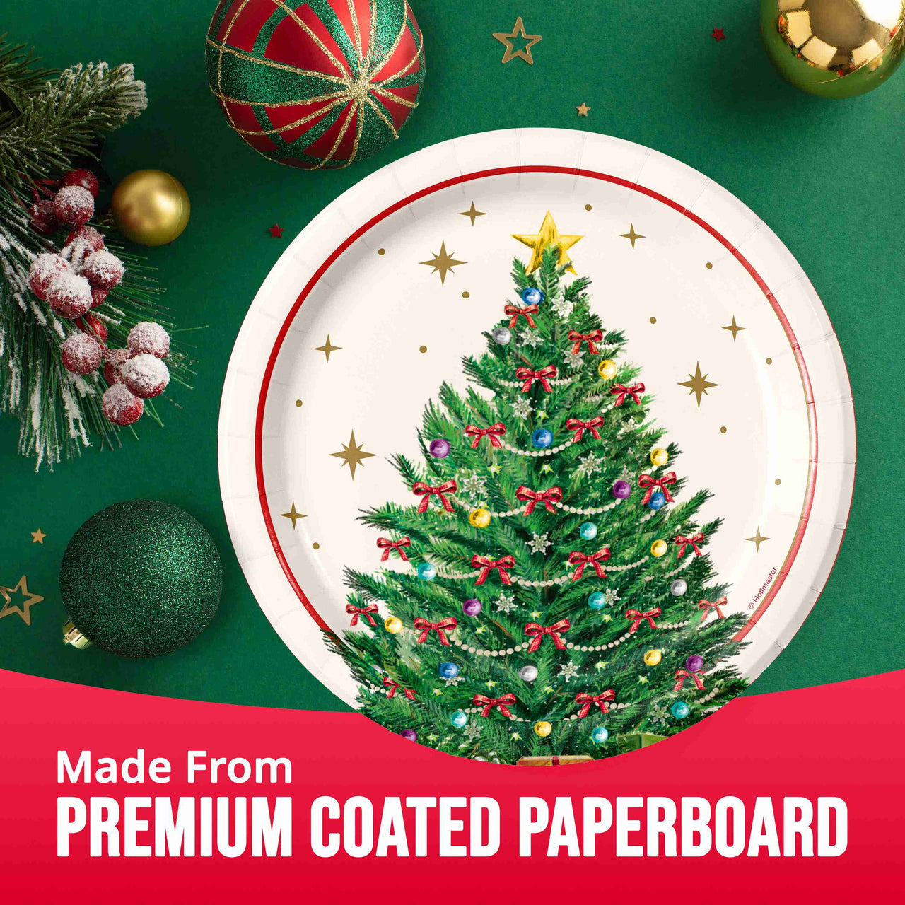 Sparkling Spruce Luncheon Plates 7" (8/Pkg)