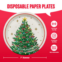 Sparkling Spruce Luncheon Plates 7