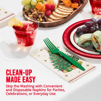 Sparkling Spruce Guest Towels (16/Pkg)