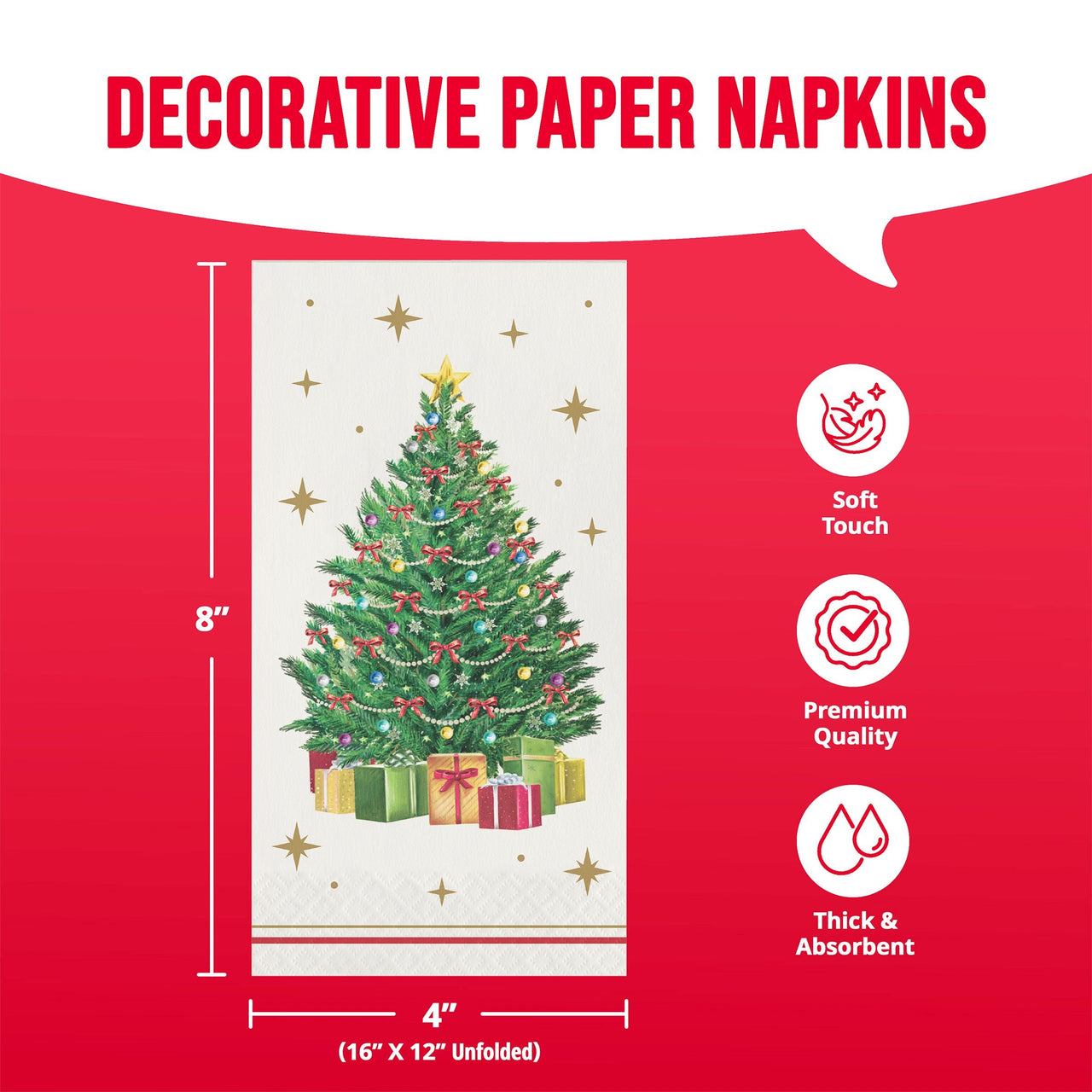 Sparkling Spruce Guest Towels (16/Pkg)