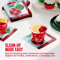 Holiday Glimmer Beverage Napkins (16/Pkg)