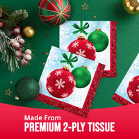Holiday Glimmer Beverage Napkins (16/Pkg)