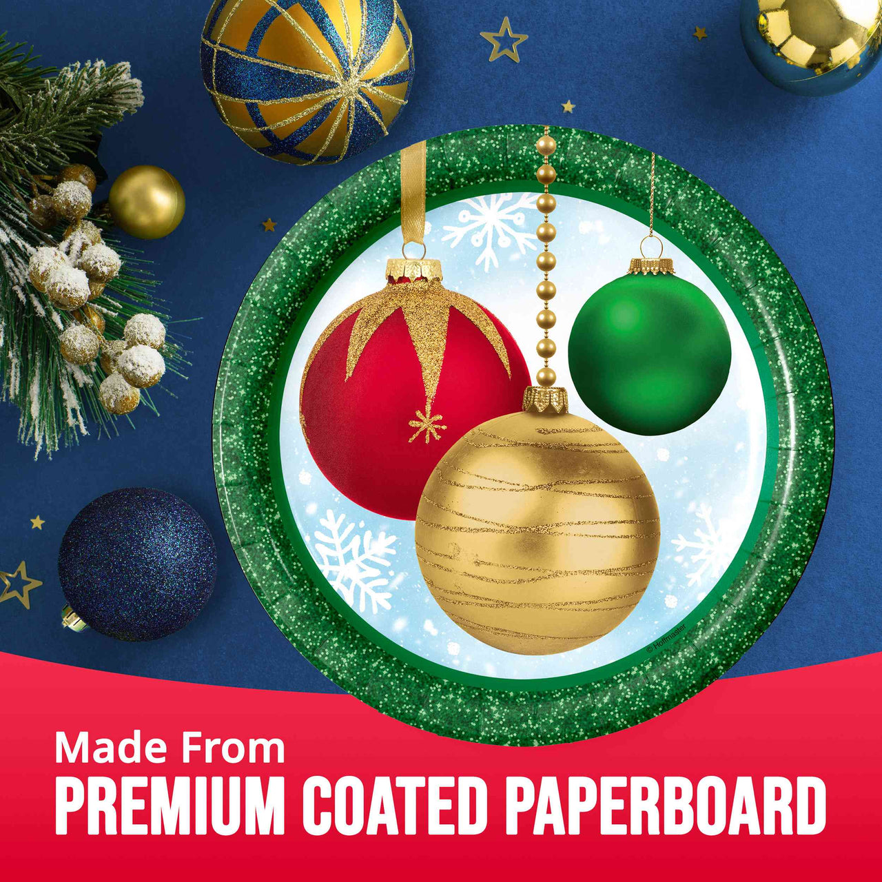 Holiday Glimmer Luncheon Plates 7" (8/Pkg)