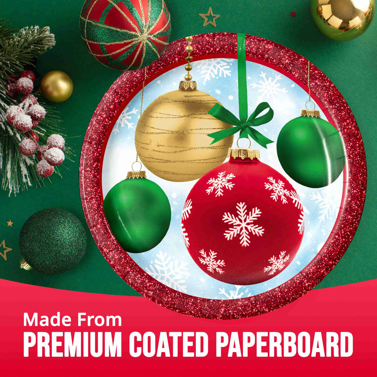 Holiday Glimmer Dinner Plates 9" (8/Pkg)
