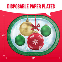 Holiday Glimmer Oval Platters 12