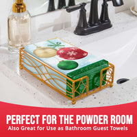 Holiday Glimmer Guest Towels (16/Pkg)