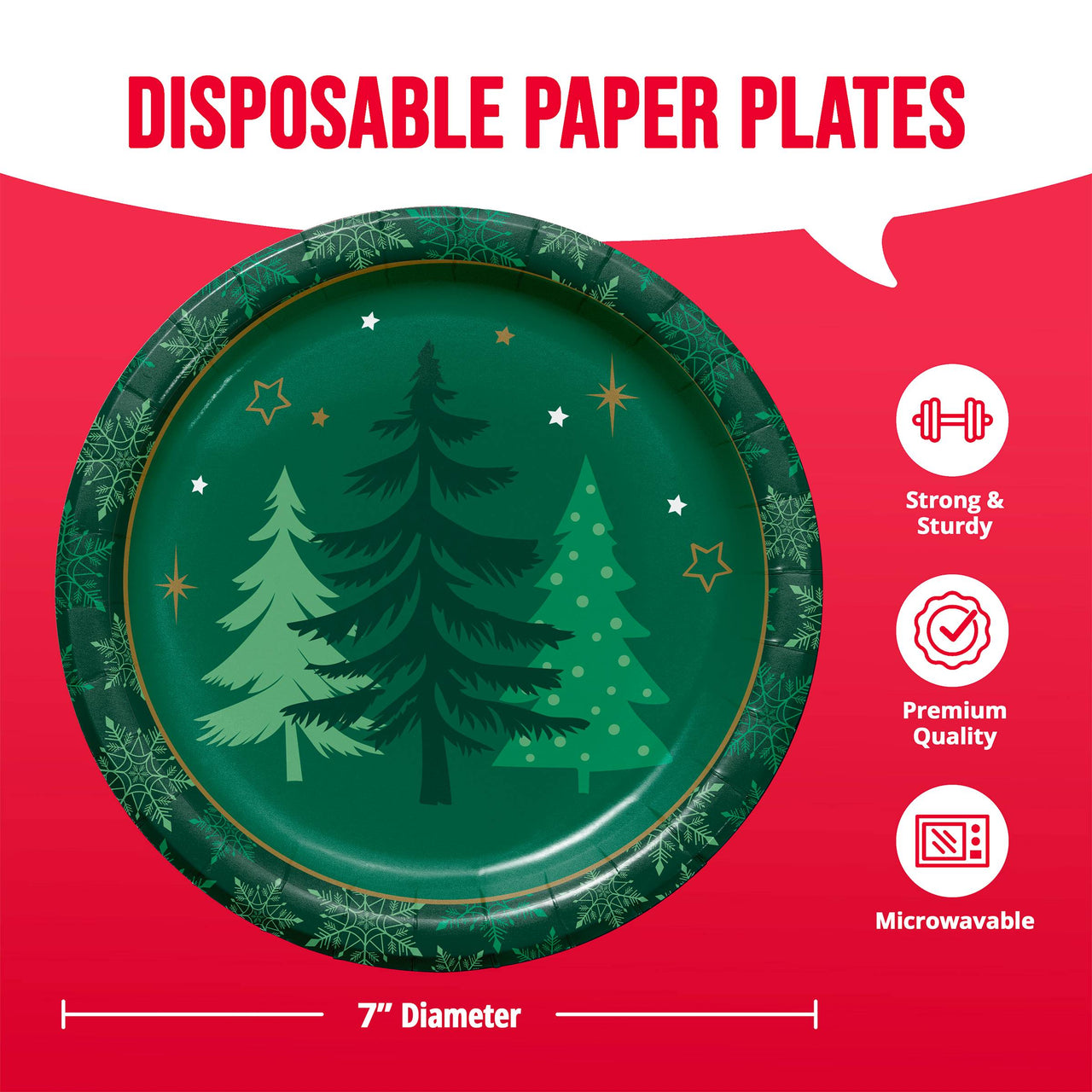 Winter Woods Luncheon Plates 7" (8/Pkg)