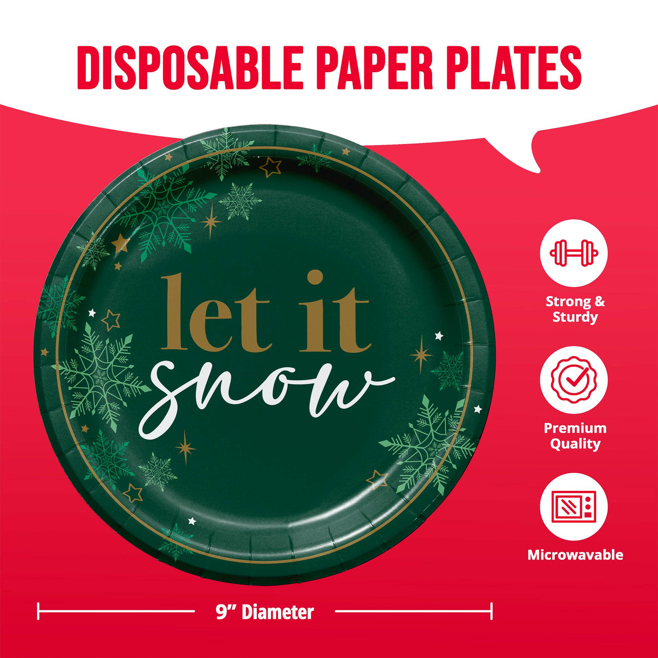 Winter Woods Dinner Plates 9" (8/Pkg)