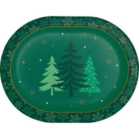 Winter Woods Oval Platters 12