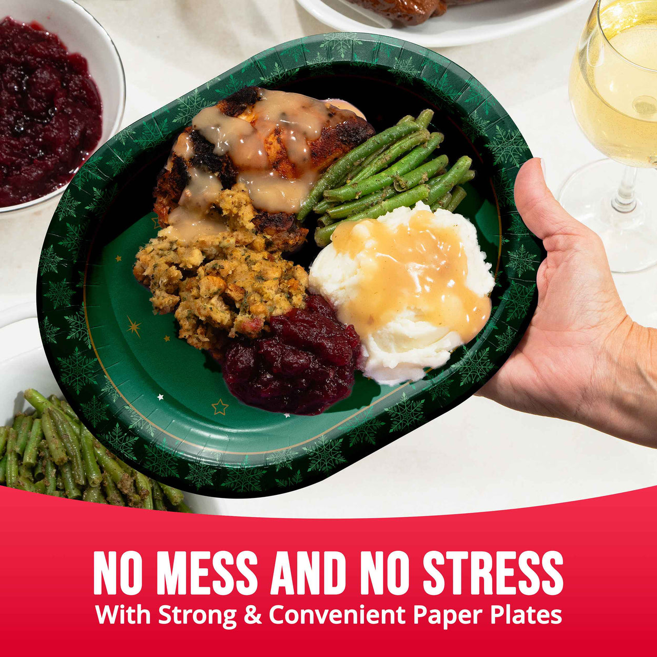 Winter Woods Oval Platters 12" (8/Pkg)
