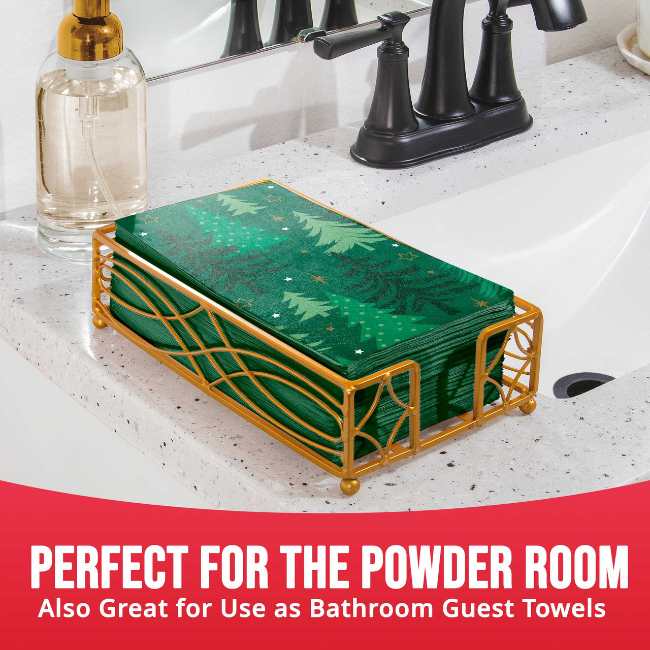Winter Woods Guest Towels (16/Pkg)