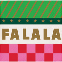 Holiday Hues Fa La La Beverage Napkins