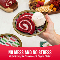 Holiday Hues Trees Luncheon Plates 7