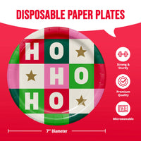 Holiday Hues Ho Ho Ho Luncheon Plates 7